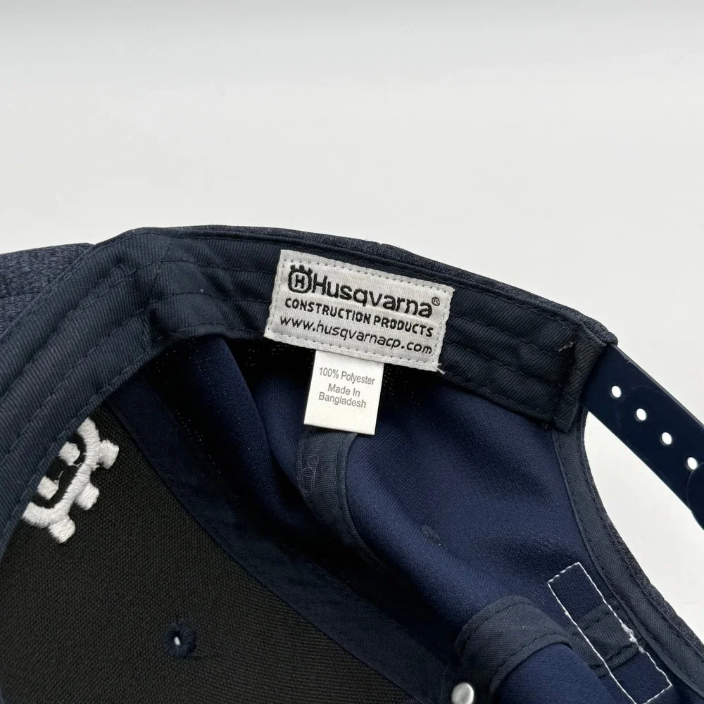 Husqvarna Construction Products Hat Navy Blue Heather Snapback Baseball Cap